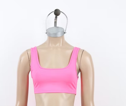Top fluo musculosa corta