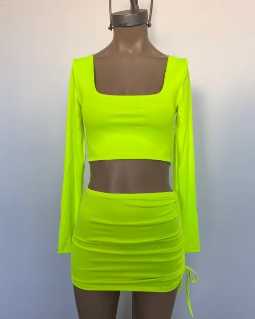 TOP FLUO FRAN MANGAS LARGAS