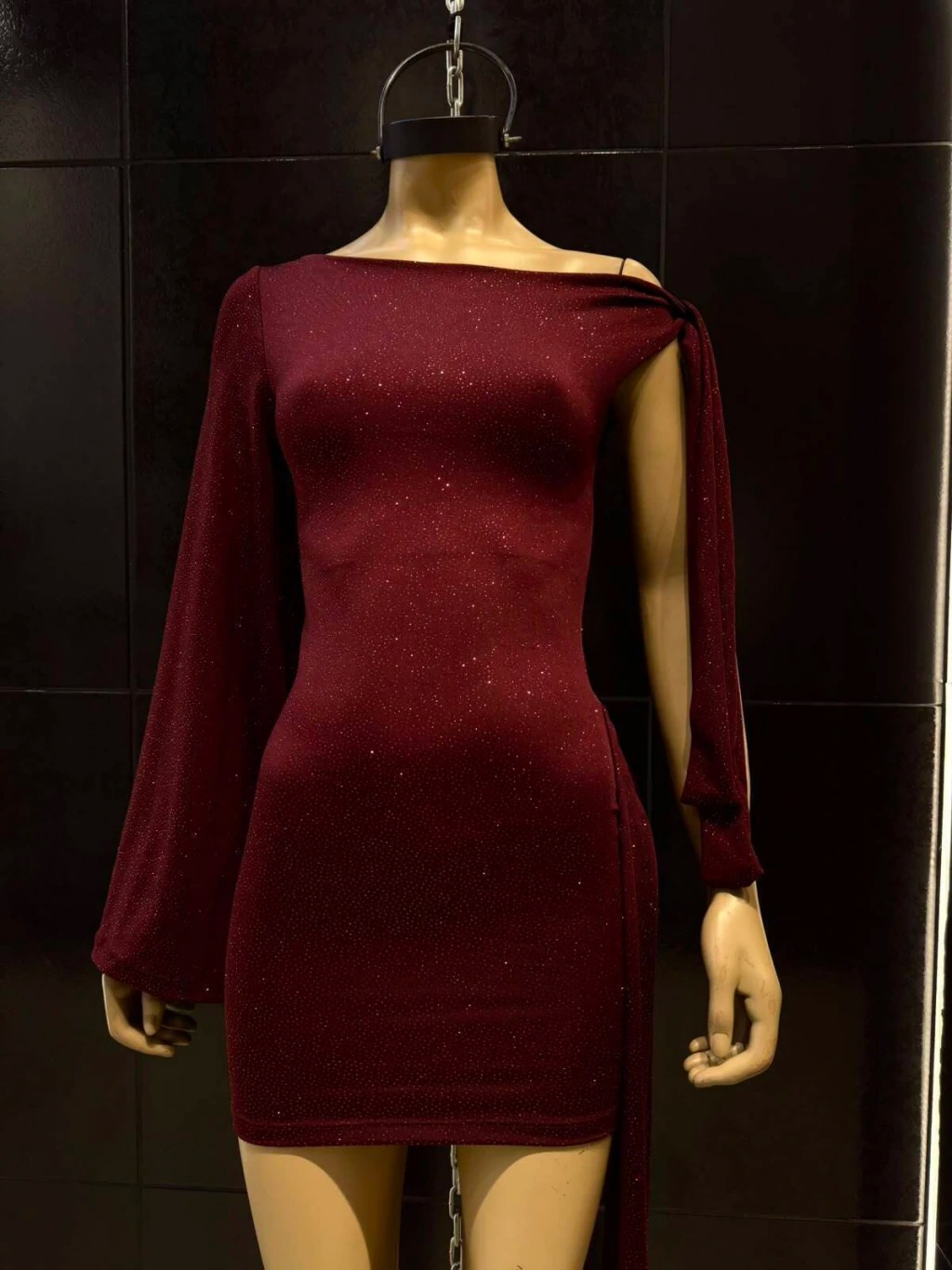 VESTIDO CORTO LOTTO GLITTER LAZO