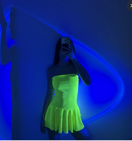 vestido fluo volados T1 y T2