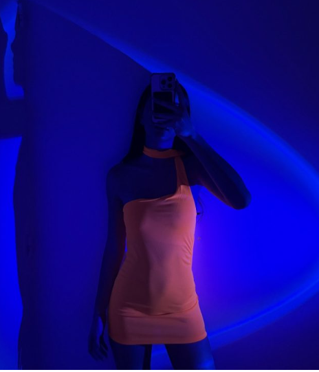 Vestido fluo lazo