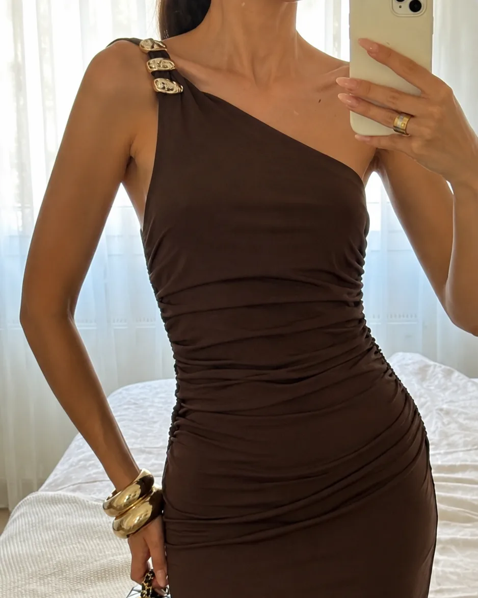 VESTIDO NICOLE LARGO APLIQUE